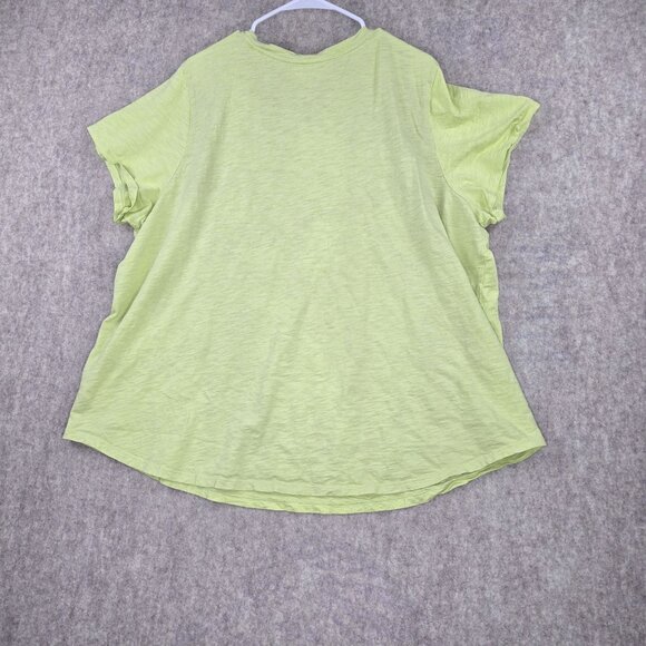Old Navy Womens T-Shirt Light Green 3X Cotton Everyday Casual Short Sleeve - Picture 2 of 6